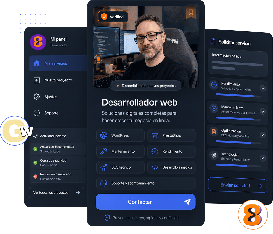 WordPress y PrestaShop developer Barcelona